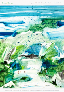 Simone Romani - Simone Romani (nato nel 1969) è un artista italiano contemporaneo. Le sue opere pittoriche esplorano la relazione uomo-natura. Il sito, pubblicato nel 1999, è presente sul Web da 26 anni. Visita www.simoneromani.com